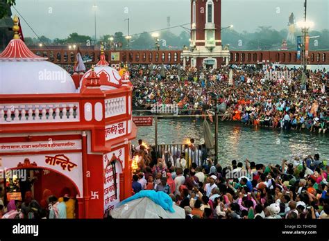 Ganga Ghat Temple Har Ki Pauri Haridwar Uttarakhand India Asia