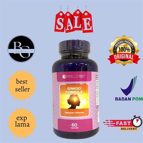 Jual Wellness Ginkgo Ginko Gingko Ginggo Biloba Formula Vitamin Daya