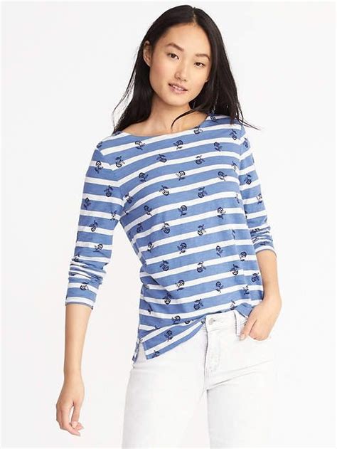 Old Navy Relaxed Mariner Stripe Tee For Women Womens Fashion Dresses