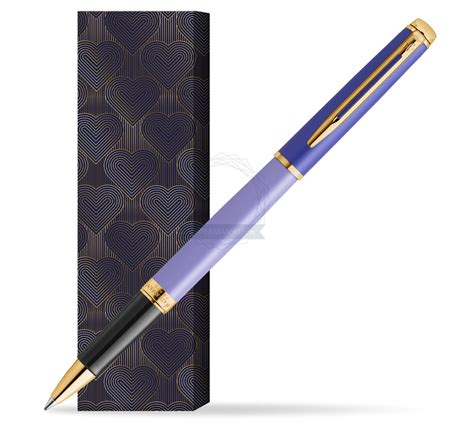 Waterman HÉMISPHÈRE COLOR BLOCK PURPLE Rollerball pen in cover Glamour