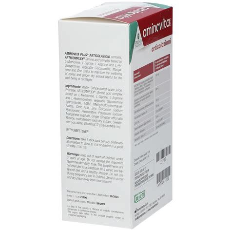 Aminovita Plus Articolazioni 20x15 Ml Redcare