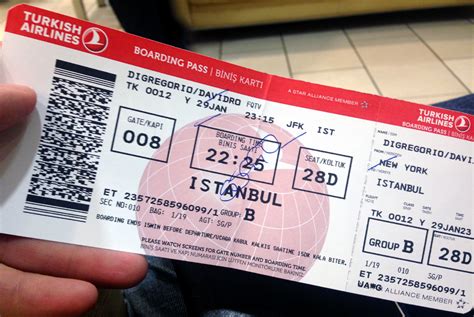 Turkish Airlines - Boarding Card - Style Hi Club