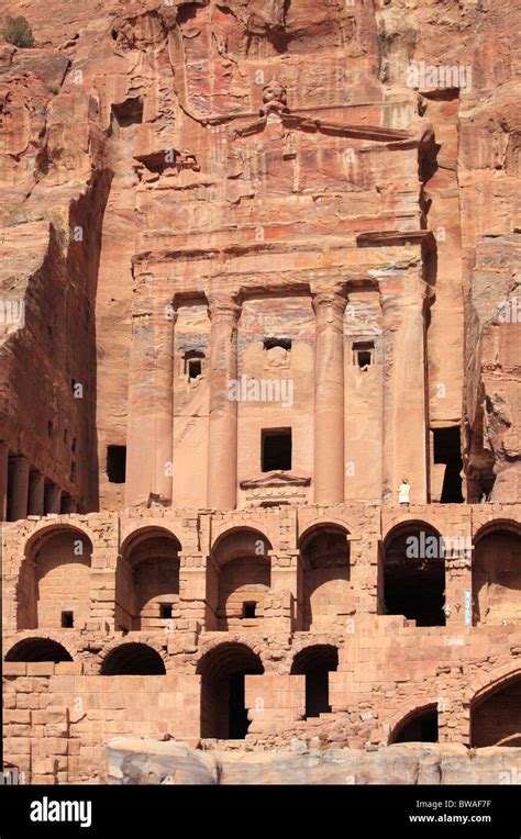 The Urn Tomb Of The Rock City Of Petra Hi Res Stock Photography And