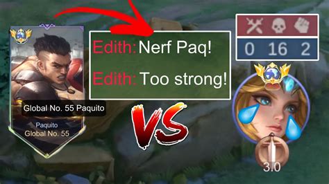 How To Counter Edith Using Paquito In Exp Lane Never Lose To Edith