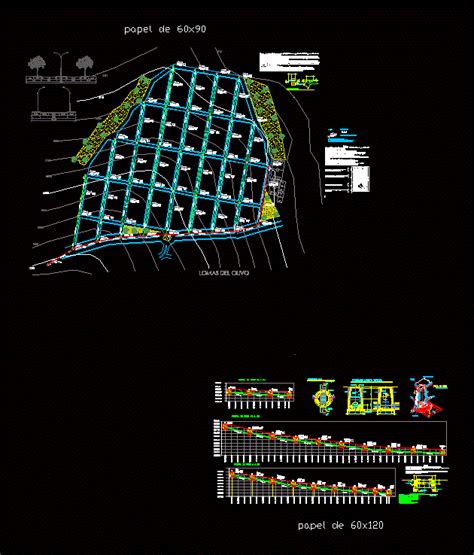 Sewer Network In DWG 785 28 KB CAD Library