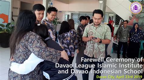 Farewell Davao Student In Philippines Galeri Piksi Ganesha Youtube