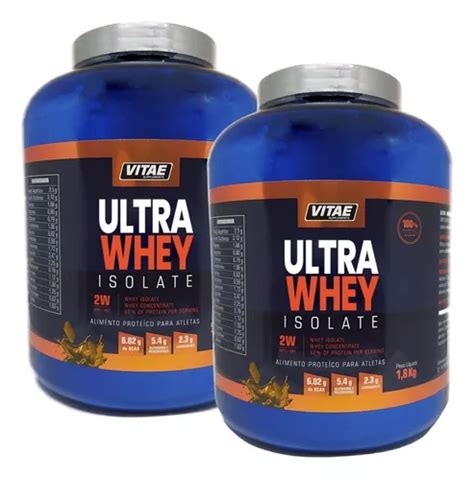 Combo X Ultra Whey Protein Isolate Kg W Suplemento P Sabor Doce