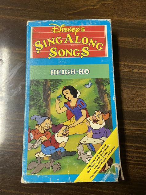 Mavin Vintage Disney Sing Along Songs HEIGH HO VHS Tape Movie Snow White