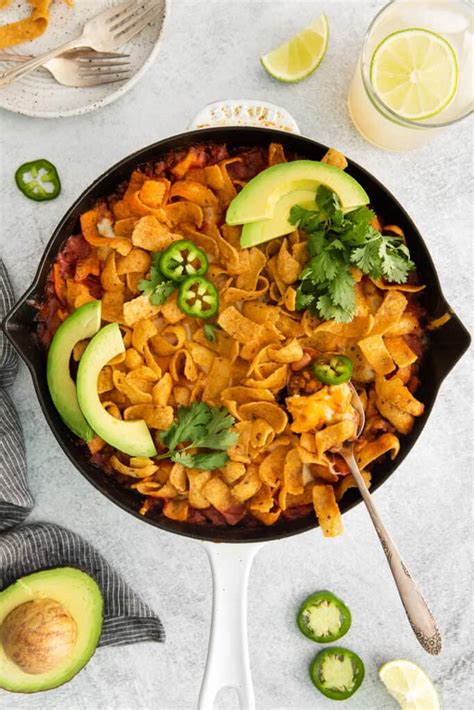 Cheesy Frito Taco Skillet The Cheese Knees