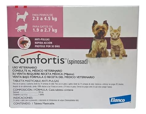 Pastilla Antiparasitario Para Pulga Elanco Comfortis Para Perro Y Gato