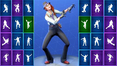 Fortnite Gumshoe Performs All Dances Season 1 4 [hardboiled Outfits