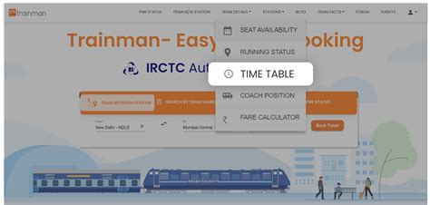 Train Time table, Indian Railways Time Table & schedule | Trainman