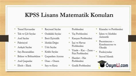 2022 Kpss Lisans Matematik Konu Ve Soru Sayılar