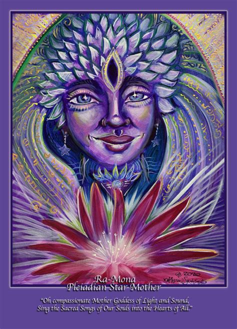 Ra Mona Pleiadian Star Mother Altar Card Katherine Skaggs