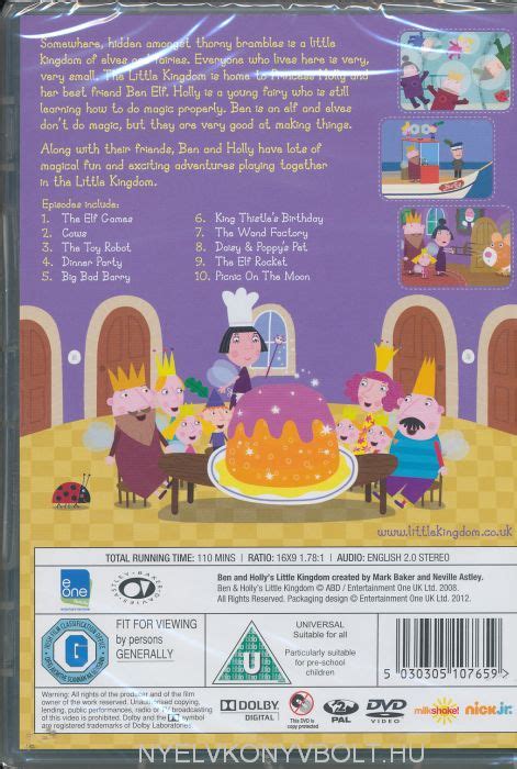 Ben and Holly's Little Kingdom - The Elf Games DVD | Nyelvkönyv ...