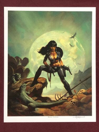 Mike Hoffman 12x15 Signed Print Sexy Madame Tarantula Western Gunsliger Ebay