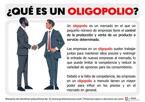 Qué es un Oligopolio Definición de Oligopolio