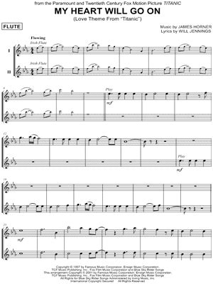 Free flute sheet music for titanic theme song - remotelat