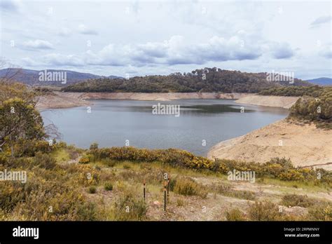 Tooma Dam From The Tooma River Forming As Part Of The Snowy Mountains