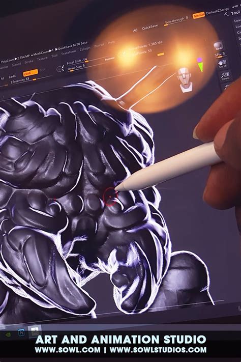 Sculpting In Zbrush On An Ipad Pro Apple Pencil Using Easy