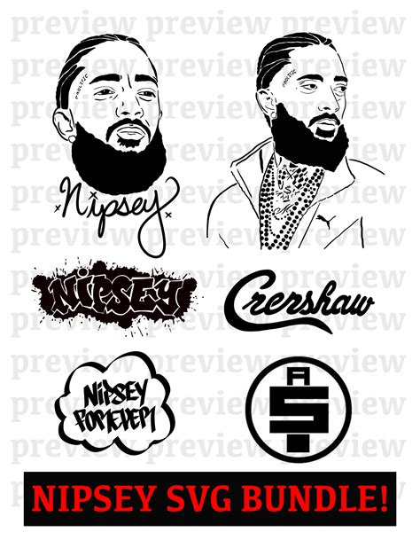 Nipsey Hussle Svg File Perfect For Cricut Nipsey Hussle Svg Etsy