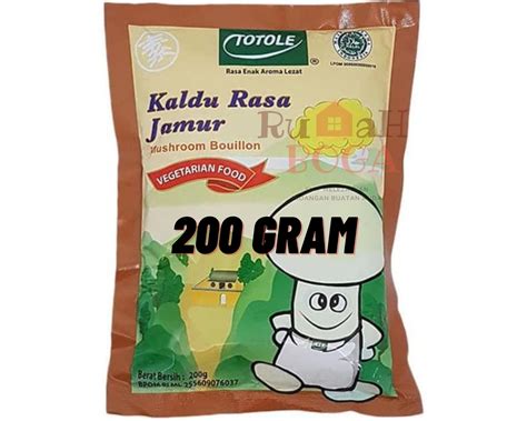 Kaldu Bumbu Penyedap Rasa Jamur TOTOLE Kaldu Jamur 200gr 200 Gr Gram