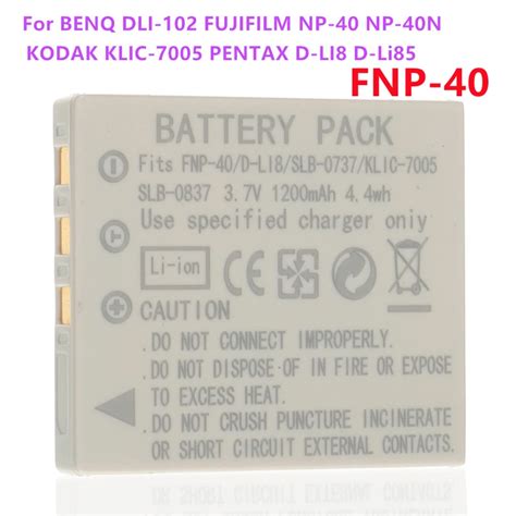 SLB 0737 Original Battery For Samsung BENQ DLI 102 FUJIFILM NP 40 FNP