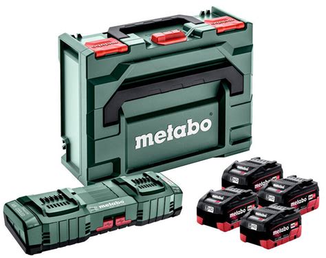 Metabo 685143000 Zestaw 4X LIHD 10 AH ładowarka Elektronarzędzia