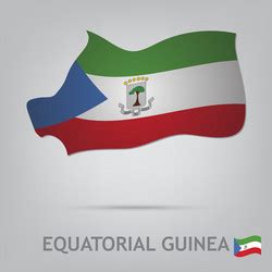 Flags Of Republic Equatorial Guinea Royalty Free Vector