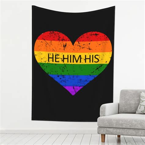 Progress Pride Flag Rainbow Gay Lesbian Transgender Bisexual LGBTQ Pattern Tapestry Banner