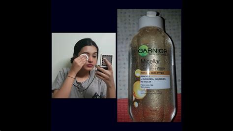 Garnier Micellar Oil Infused Cleansing Water Review And Demo Affordable Makeup Remover India