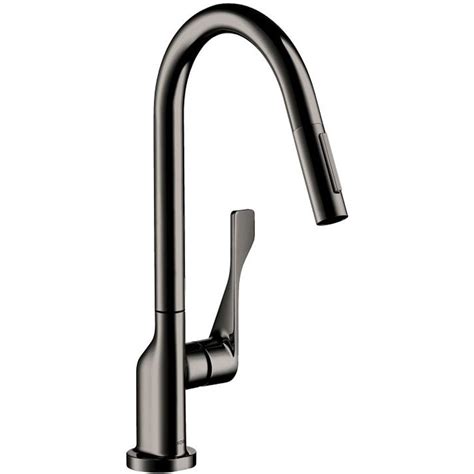 Axor Citterio Polished Black Chrome Pullout Kitchen Sink Mixer Tap