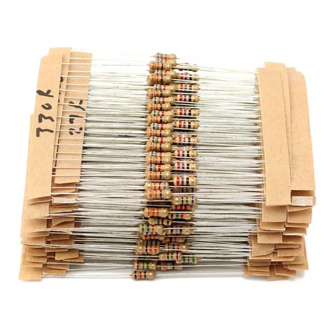 Pcs Ohm To M Ohm W Metal Film Resistor Value Assorted