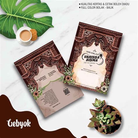 Jual Java Etnic Gebyok Blanko Undangan Undangan Murah Shopee Indonesia