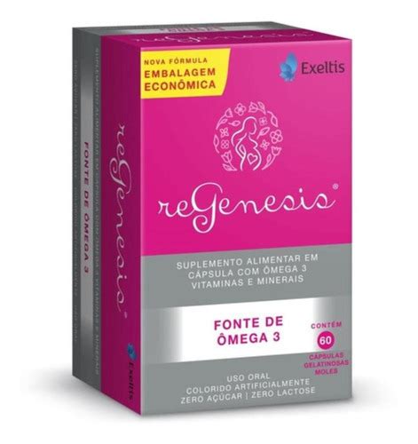 Omega 3 Para Gravida - Regenesis 60 Cápsulas Ômega 3 Ótima Vitamina Para Gestantes ...