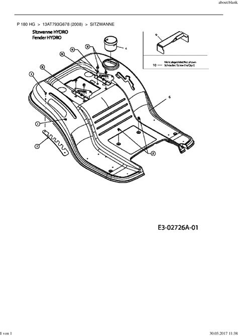 Ersatzteile Von MTD Rasentraktor P 180 HG Aus Der Zeichnung Sitzwanne