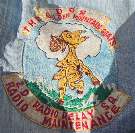 1950s 2nd Radio Relay Squadron Golden Mountian Goats Air Force