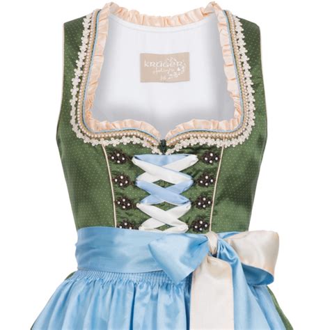 Midi Dirndl Doris In Gr N Von Kr Ger Feelings Damen Dirndl Midi Dirndl