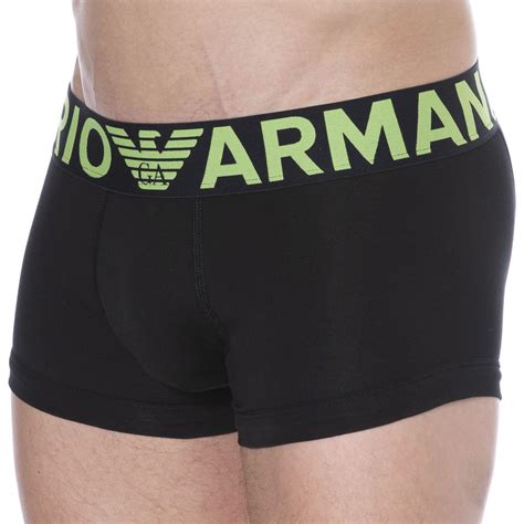 Emporio Armani Megalogo Cotton Boxer Briefs Black Inderwear