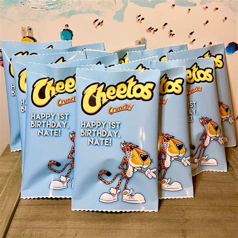 Chip Bag Favors Hot Cheeto Custom Bags Personalized Cheetos Etsy