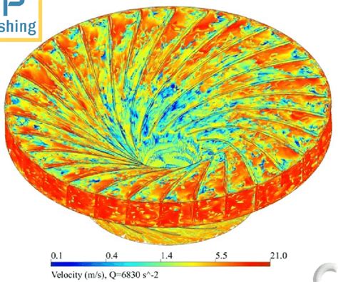 Turbulent structures in the runner iso surface of Q Cq Ω 2 S 2