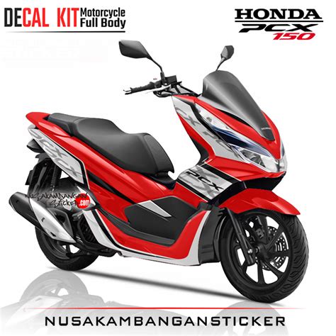 Decal Sticker Honda PCX 150 New Merah Stiker Full Body Nusakambangan