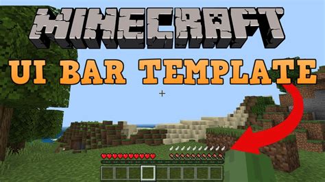 How To Make A UI Bar In Minecraft Bedrock Edition YouTube