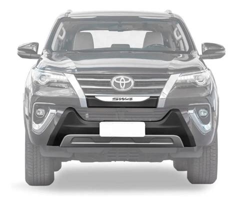 Overbumper Hilux Sw4 2018 2019 Protetor Front Bumper Preto