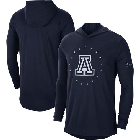 Mens Nike Navy Arizona Wildcats Campus Tri Blend Performance Long