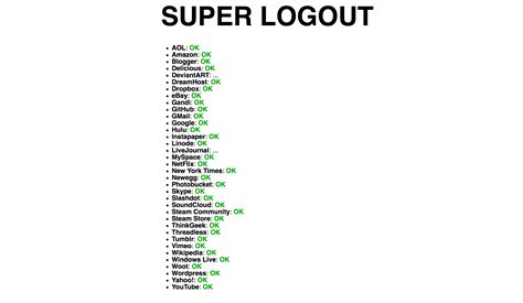 Forgot To Log Out Of Your Account Use Super Logout Logout Dreamhost