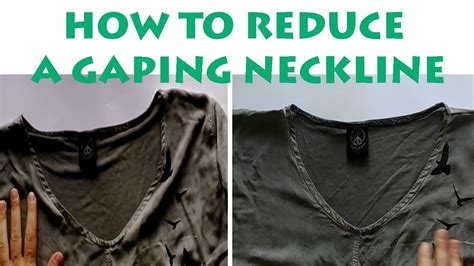 How To Reduce A Gaping Neckline Youtube