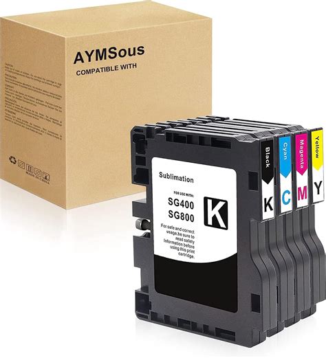 Amazon AYMSous SG400 SG800 Sublimation Ink Cartridge Compatible