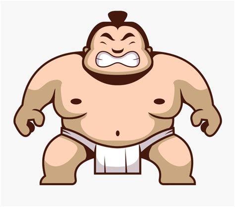 Transparent Wrestlers Clipart - Japan Sumo Wrestler Cartoon , Free ...