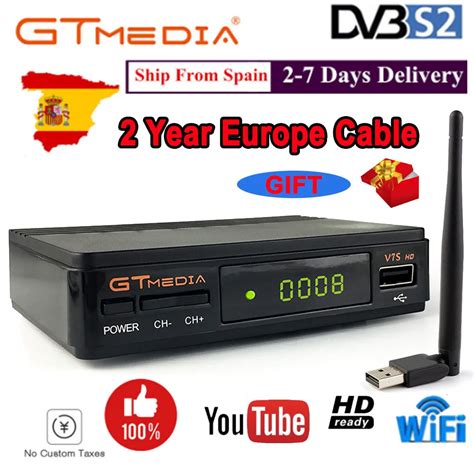 Gtmedia V7s Hd Dvb S2 Satellite Receiver Full Hd Satellite Tv Decoder